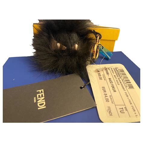 fendi bag charm fur|fendi black fur bag.